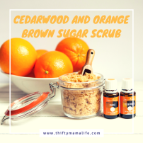 Cedarwood and Orange Brown Sugar Scrub
